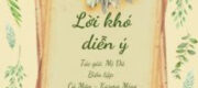 Lời Khó Diễn Ý - Mị Dã
