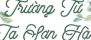 Trường Từ Tạ Sơn Hà